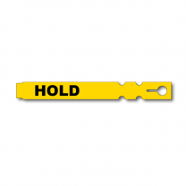 9" x 1" EnviroFlex Wrap-Around  "HOLD" Tags Yellow  